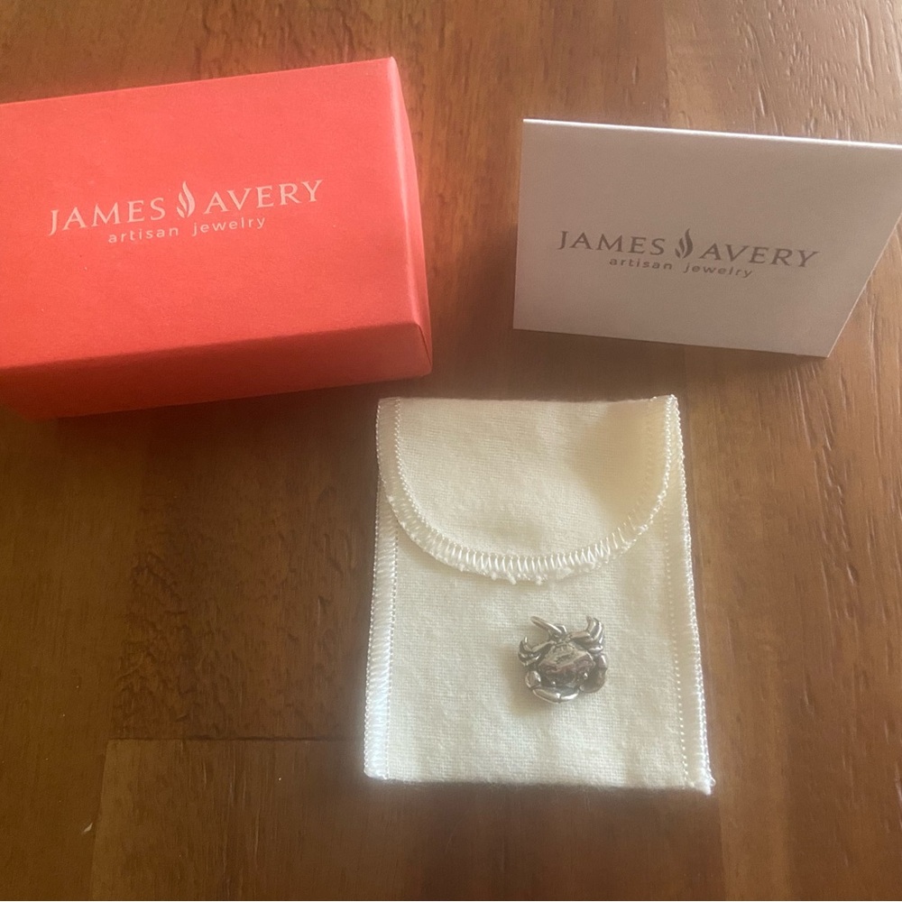 RETIRED James Avery Crab Zodiac Charm Pendant .925 NWOT - Picture 5 of 13